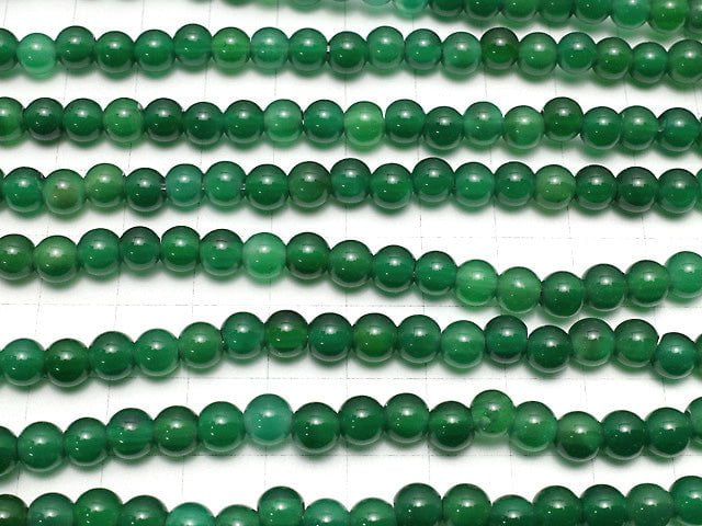 Green Onyx AAA Round 6mm [2mm hole] 1strand beads (aprx.13inch / 32cm)