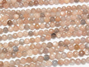 Multicolor Moonstone AAA - 128 Faceted Round 6 mm half or 1 strand beads (aprx.15 inch / 38 cm)