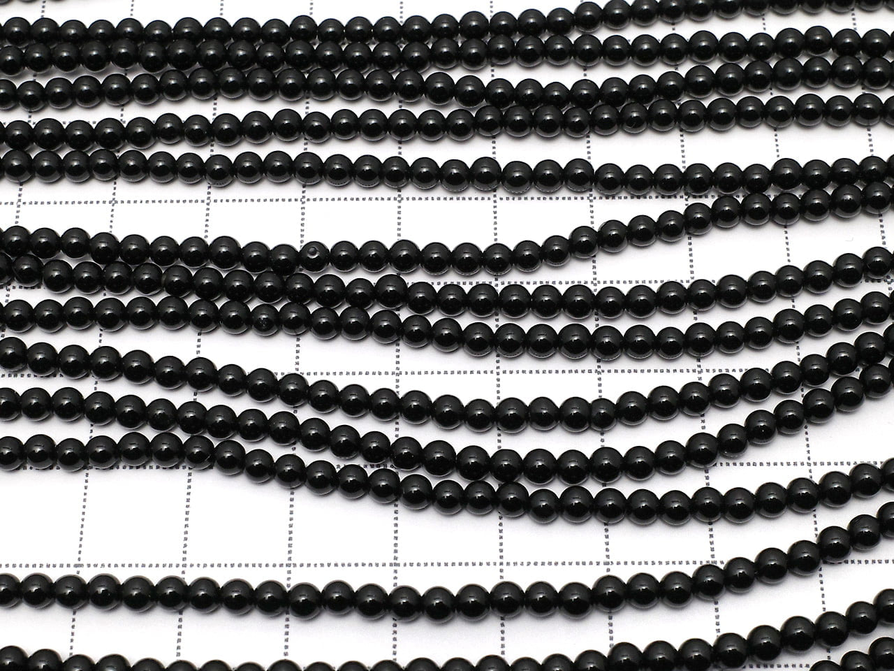 [Vidéo] Onyx Perles rondes de 3mm, 1 fil (env. 15 pouces/37 cm)