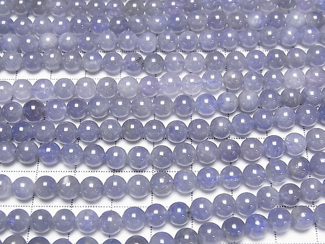 [Video] Tanzanite AAA- Round 6mm 1/4 or 1strand beads (aprx.15inch / 38cm)