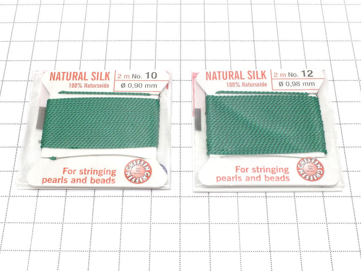 Griffin Cord (Silk Bead Cord Thread) [0.75mm-1.05mm] Green 1pc