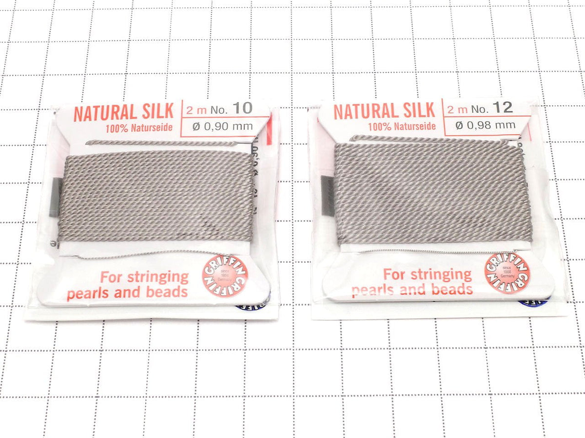 Griffin Cord (Silk Bead Cord Thread) [0.75mm-1.05mm] Gray 1pc