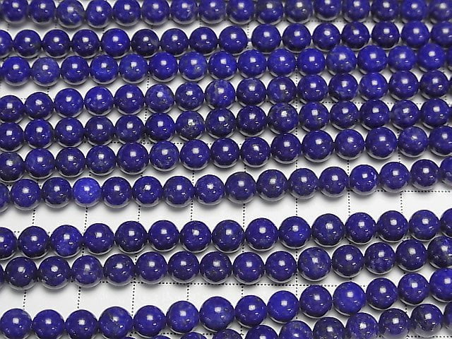 [Video]Lapislazuli AAA Round 6mm half or 1strand beads (aprx.15inch/36cm)