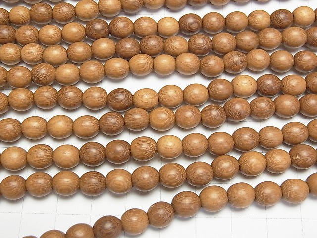 [Video]Wood Beads Rice 8x7x7mm 1strand beads (aprx.15inch/38cm)