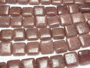 Moscovite  Square 18x18x6mm half or 1strand beads (aprx.15inch/38cm)
