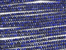 [Video] High Quality! Lapislazuli AAA- Faceted Button Rondelle 3x3x2mm 1strand beads (aprx.15inch/37cm)
