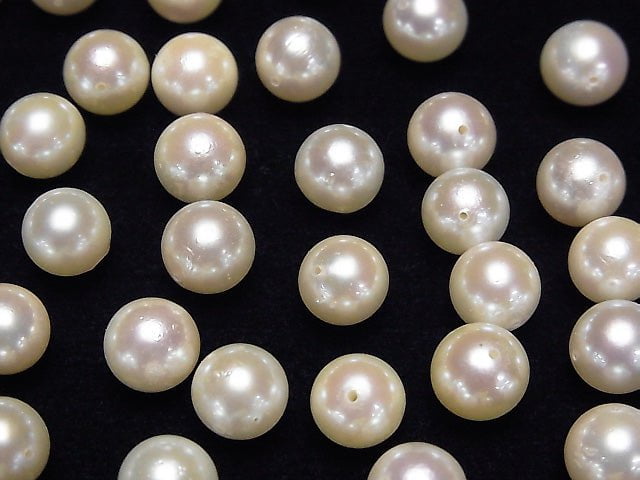 [Video] Japanese Akoya Pearl AAA- Round 8-8.5mm White [Drilled Hole] 1pc