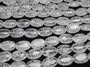 Cracked Crystal  Oval 18x13x8mm half or 1strand beads (aprx.15inch/38cm)