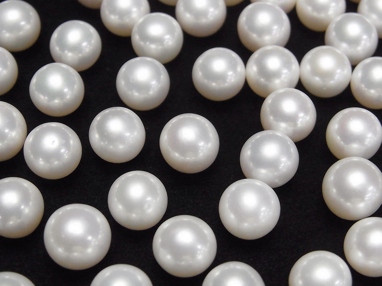 Perle d'eau douce AAA - Pierre individuelle ronde 9-9.5mm Blanche 1pc
