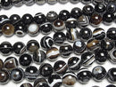 [Video] Tibetan Agate (Eye Agate) Round 16mm half or 1strand beads (aprx.15inch/36cm)
