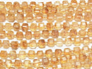 [Video]High Quality! Phantom Citrine AA++ Cube Shape 7x7x7mm half or 1strand beads (aprx.14inch/34cm)