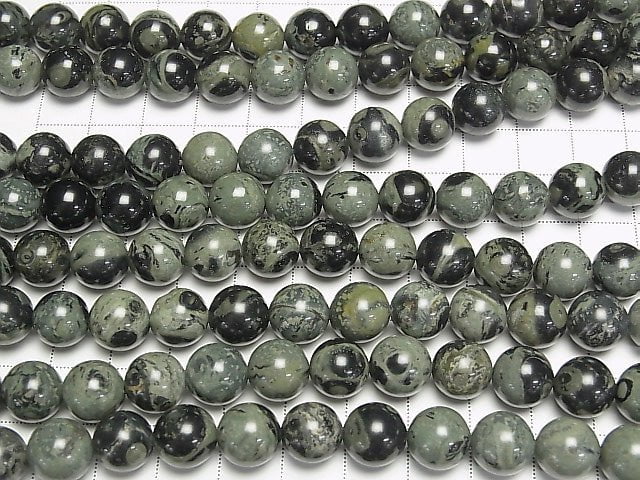 [Video]Kambaba Jasper Round 10mm 1strand beads (aprx.15inch/36cm)