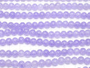 Purple Color Jade (Clear Type) Round 6mm 1strand beads (aprx.15inch / 36cm)
