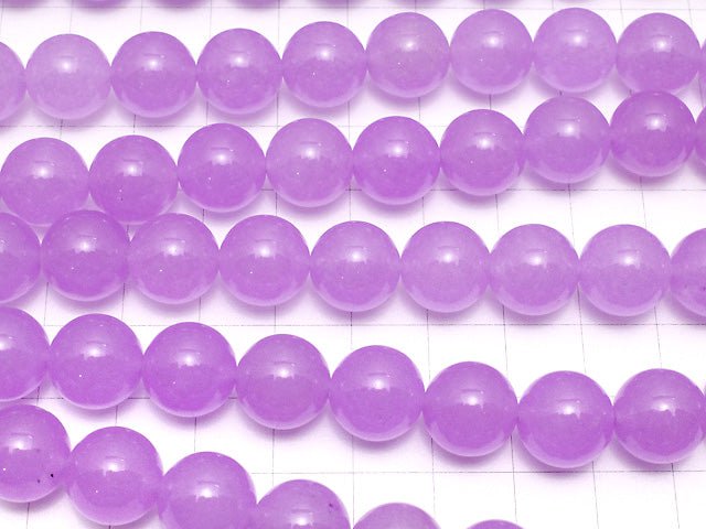 Purple color Jade Round 12mm 1strand beads (aprx.15inch / 37cm)