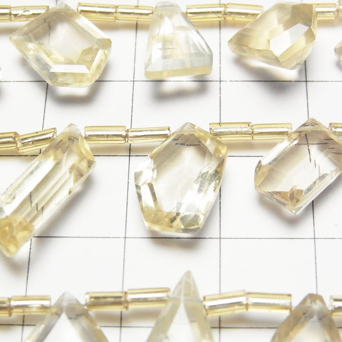 High Quality Scapolite AAA- fancy shape cut 1strand beads (13pcs )