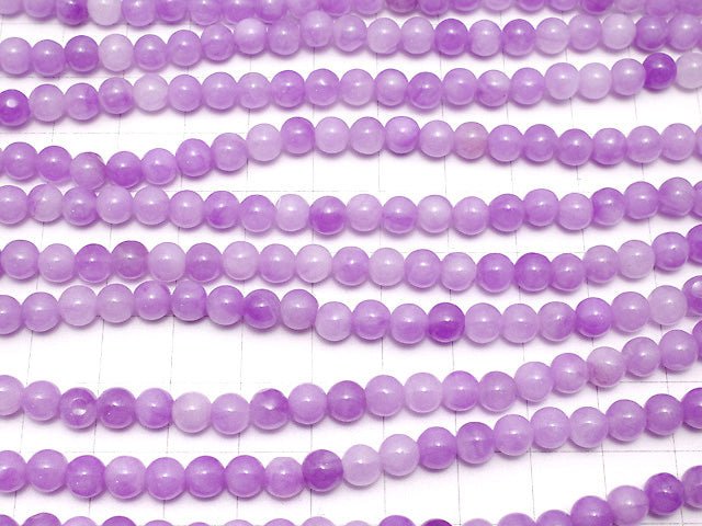 Purple Jade Round 6mm NO.2 1strand beads (aprx.15inch / 37cm)