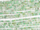 [Video] High Quality! Chrysoprase AA Faceted Button Rondelle 3.5x3.5x3mm 1strand beads (aprx.15inch / 36cm)