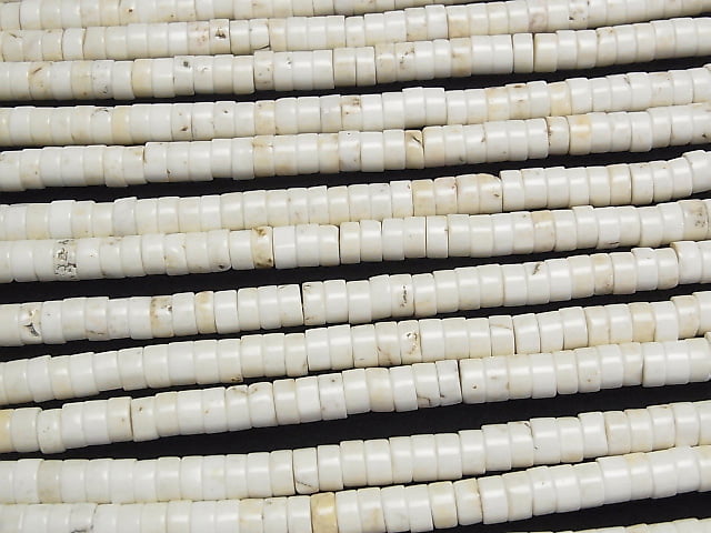 1strand $4.79! Magnesite   Rondelle (Tube )6x6x3mm 1strand beads (aprx.15inch/37cm)