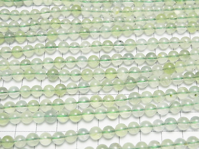 [Video]Prehnite AAA- Round 6mm 1strand beads (aprx.15inch/36cm)