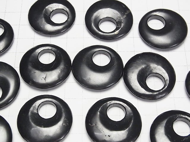[Video] Russia Shungite AA+ Coin (Donut) 30mm 1pc