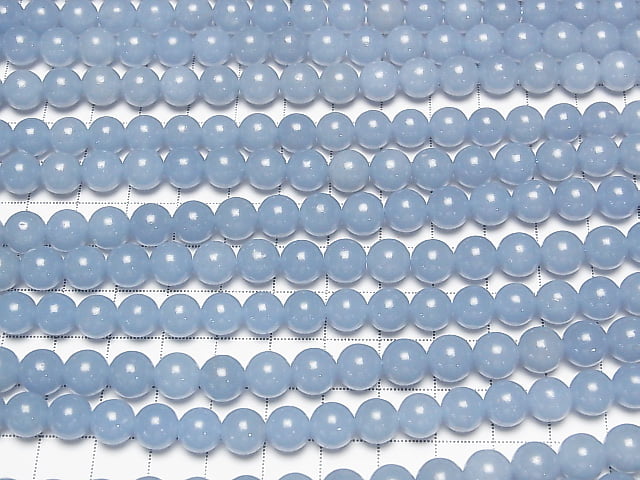 [Video]Angelite AAA Round 8mm 1strand (aprx.15inch/36cm)
