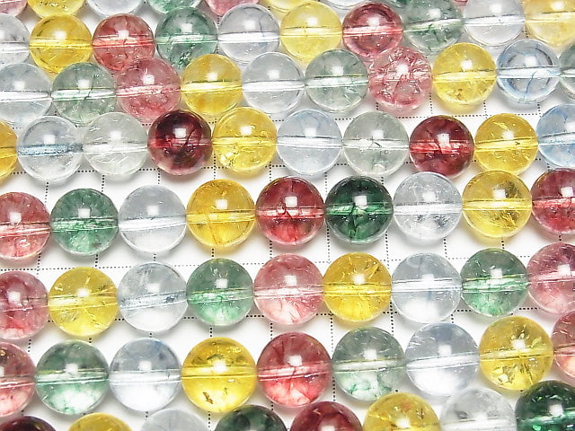 [Video] 1strand $9.79! Multi Color Crystal Round 12mm 1strand beads (aprx.15inch / 36cm)