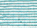 [Video] Magnesite Turquoise  Faceted Round 3mm  1strand beads (aprx.15inch/35cm)