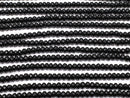 Black color Jade Faceted Button Rondelle 3x3x2mm 1strand beads (aprx.14inch / 35cm)