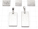 [Video]Meteorite Pendant Rectangle Both Side Finish [M size] 1pc