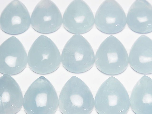 [Video] Namibia Aquamarine AAA- Pear shape Cabochon 20x15mm 1pc