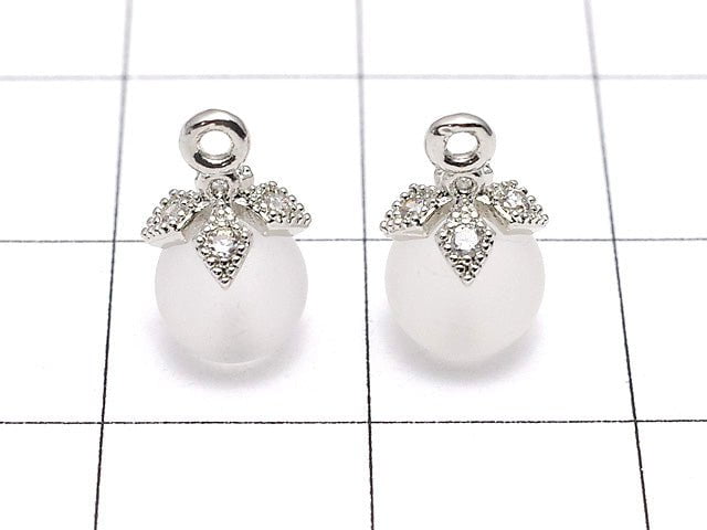 Metal Parts Screw Eye Silver Color (with CZ) 2pcs $2.79!