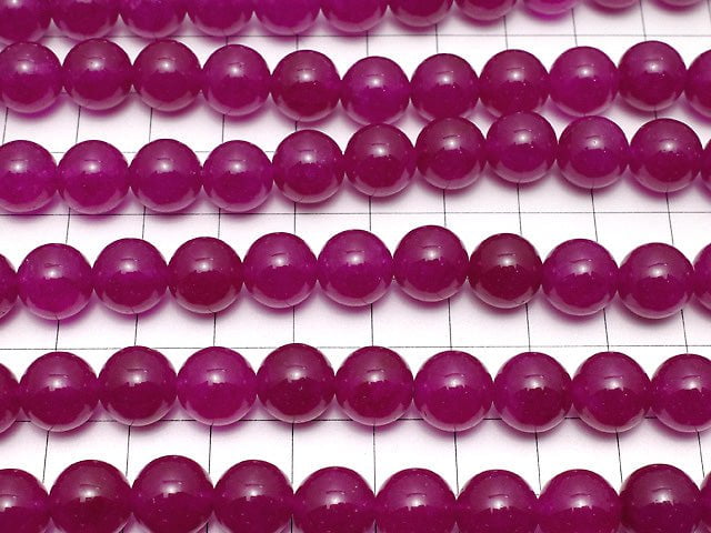 Wine Red Color Jade Round 10mm 1strand beads (aprx.14inch / 35cm)