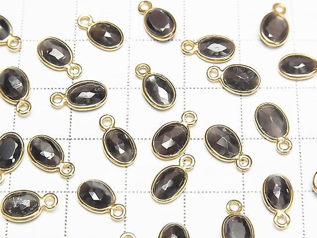 [Video] High Quality Sillimanite ,Cat's Eye AAA Bezel Setting Rose Cut 8x6mm [One Side ] 18KGP 5pcs $19.99!
