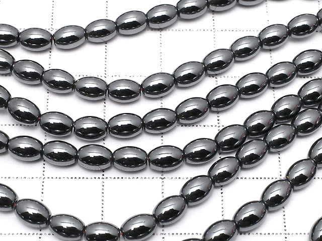 Hematite  Rice 6x4mm x4mm  1strand beads (aprx.15inch/36cm)