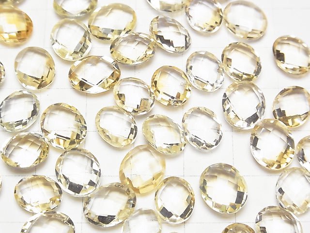 [Video] High Quality Citrine AAA- Undrilled Faceted Oval 10-11x8mm 4pcs