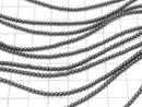 Hematite  Round 2-2.5mm 1strand beads (aprx.15inch/38cm)