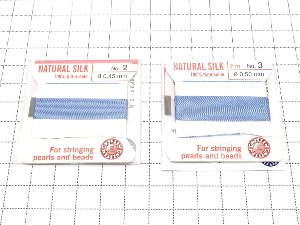 Griffin Cord (Silk Bead Cord Thread) [0.30mm-0.70mm] Blue 1pc