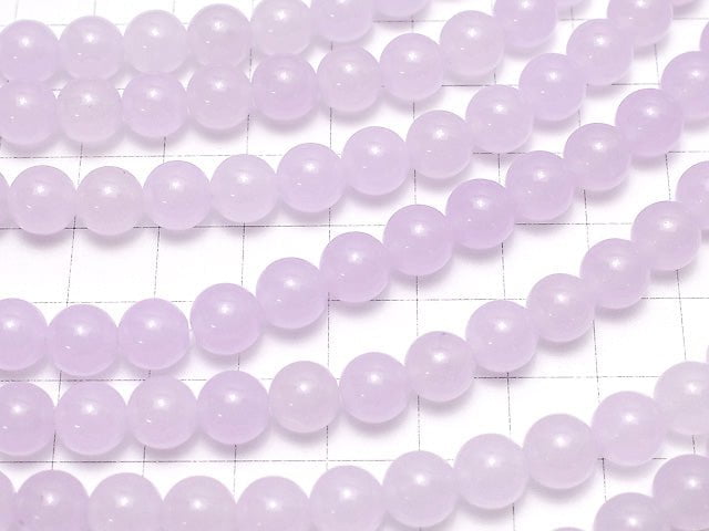 Light Purple Jade Round 8mm 1strand beads (aprx.15inch / 38cm)
