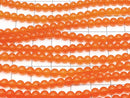 Orange Jade Round 4mm 1strand beads (aprx.15inch / 37cm)