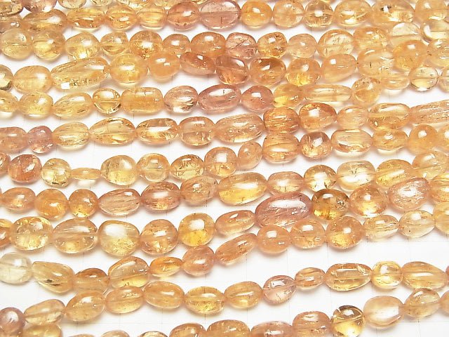 [Video] High Quality Imperial Topaz AAA - AAA - Nugget half or 1strand beads (aprx.16 inch / 40 cm)