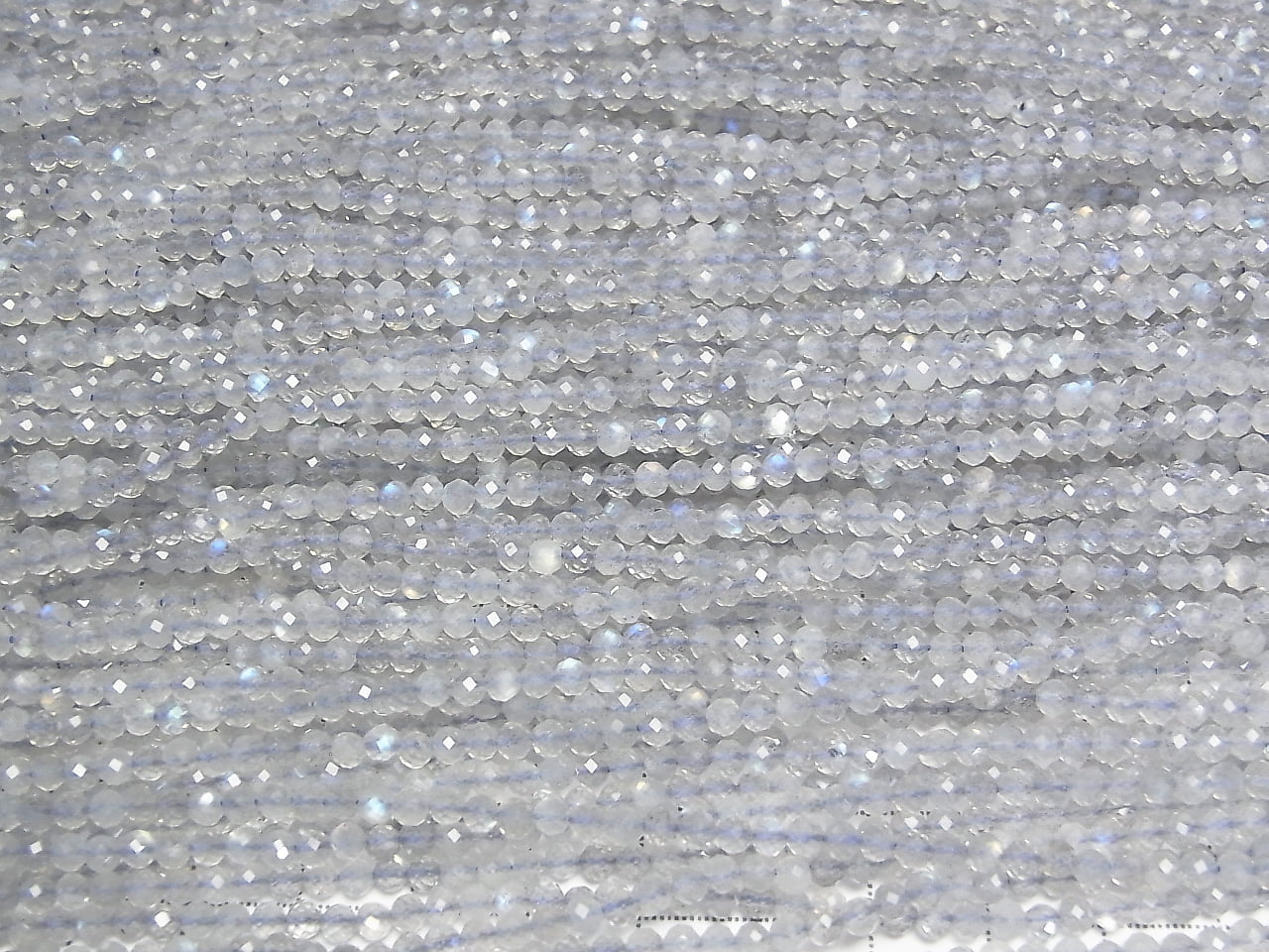 Hochwertig! Labradorit AA++ Kleine Größe facettierte Runde 3mm 1Strang Perlen (ca. 15 Zoll/36 cm)