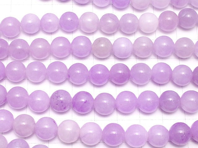 Purple Jade Round 10mm NO.2 1strand beads (aprx.15inch / 37cm)