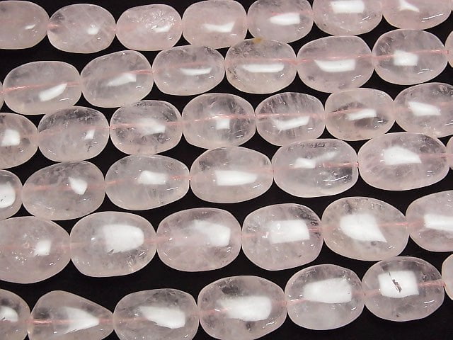 [Video] Rose Quartz AA++ Nugget half or 1strand beads (aprx.15inch/36cm)