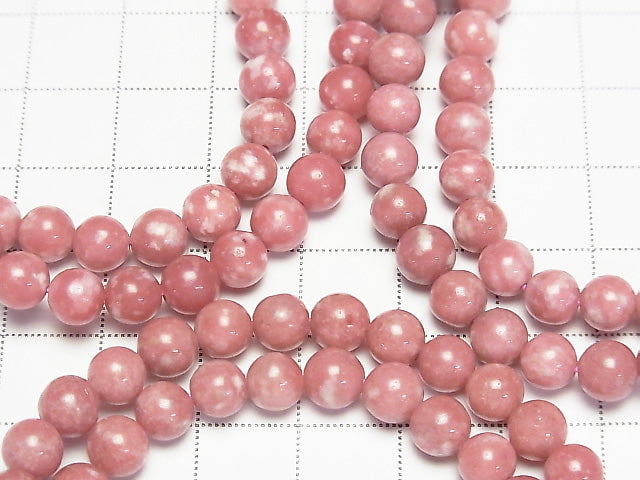 [Video] Norway Thulite Round 6mm 1strand (Bracelet)