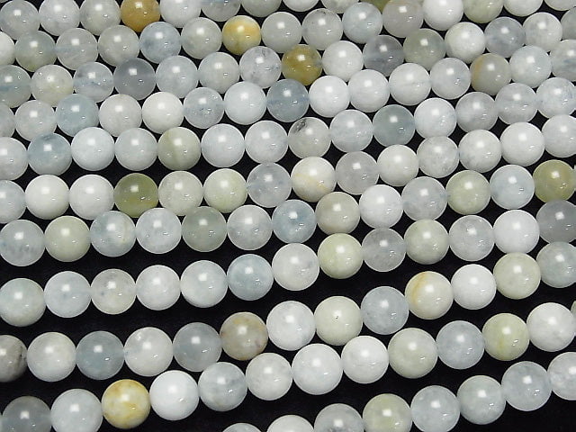 [Video] 1strand $13.99! Multi Color Aquamarine Round 8mm 1strand beads (aprx.15inch / 38cm)