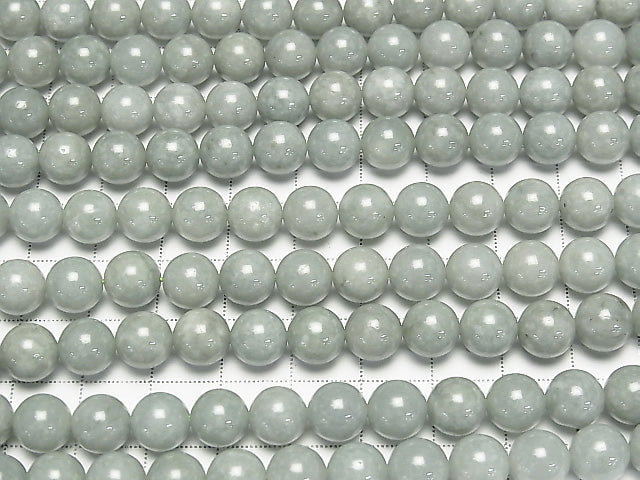 [Video] Burmese Jadeite AA++ Round 8mm half or 1strand beads (aprx.15inch/37cm)