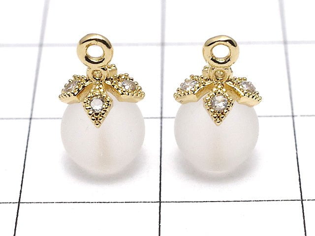 Metal Parts Screw Eye gold color (with CZ) 2pcs $2.79!