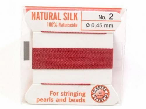 Griffin Cord (Silk Bead Cord Thread) [0.30mm-0.70mm] Garnet 1pc