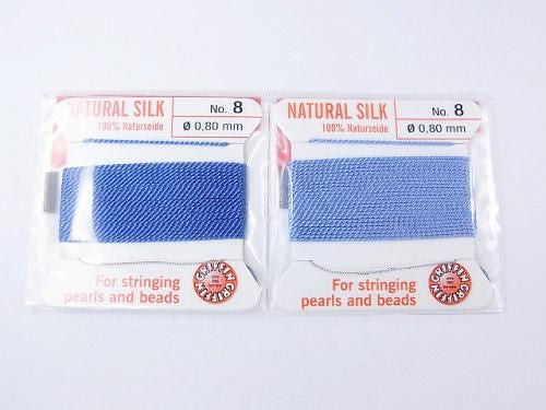 Griffin Cord (Silk Bead Cord Thread) [0.75mm-1.05mm] Blue 1pc