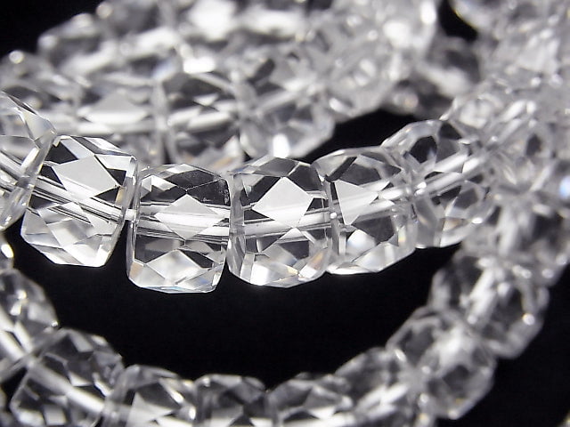 [Video]High Quality! Crystal AAA Faceted Button Rondelle 10x10x7mm Bracelet